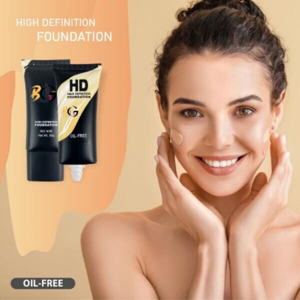 Beauties Glam HD High Definition Oil-Free Foundation - Flawless Definition, Oil-Free Finish - Image 5